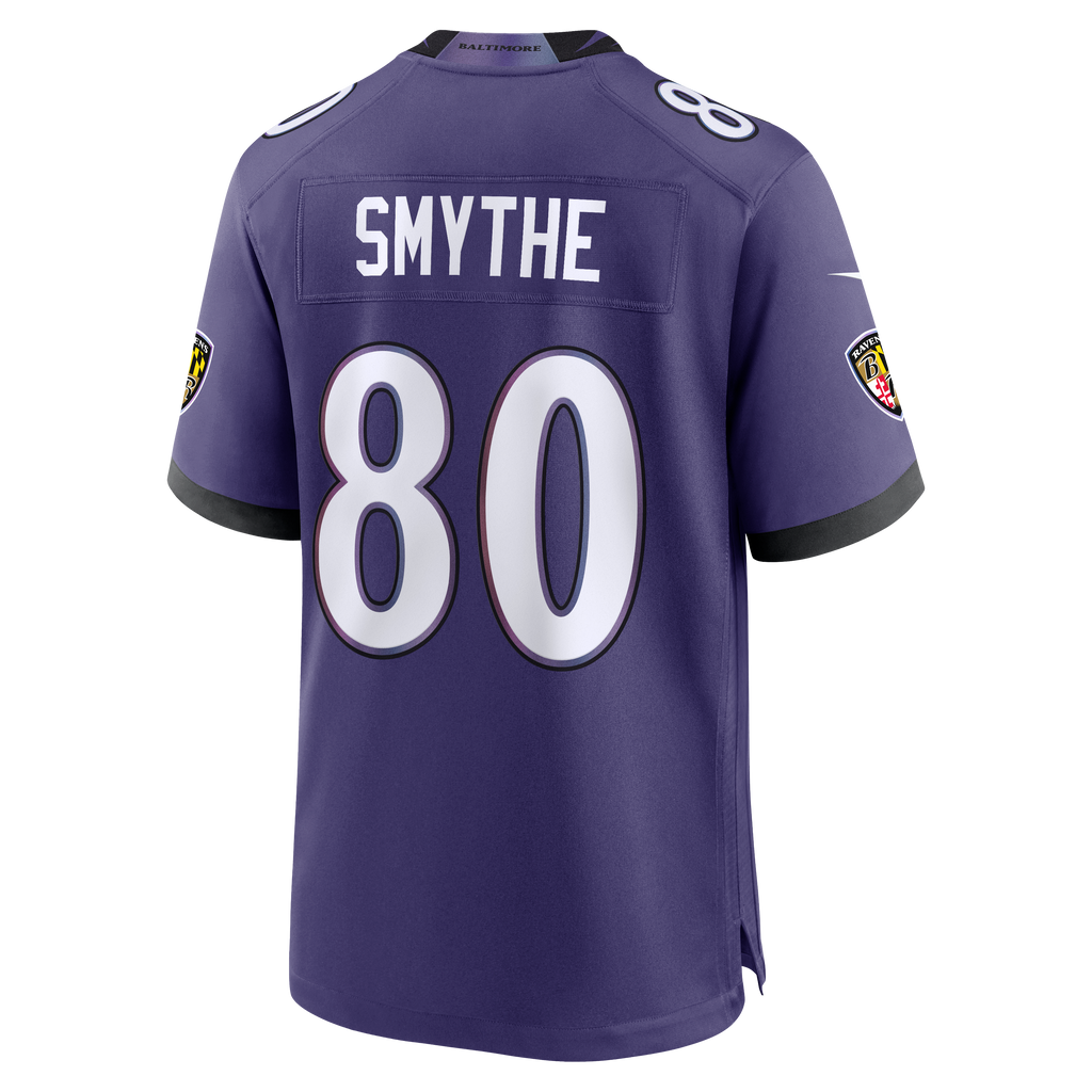 Baltimore Ravens Durham Smythe Nike Purple Team Game Jersey