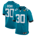 Jacksonville Jaguars Montaric Brown Nike Teal Game Player Jersey