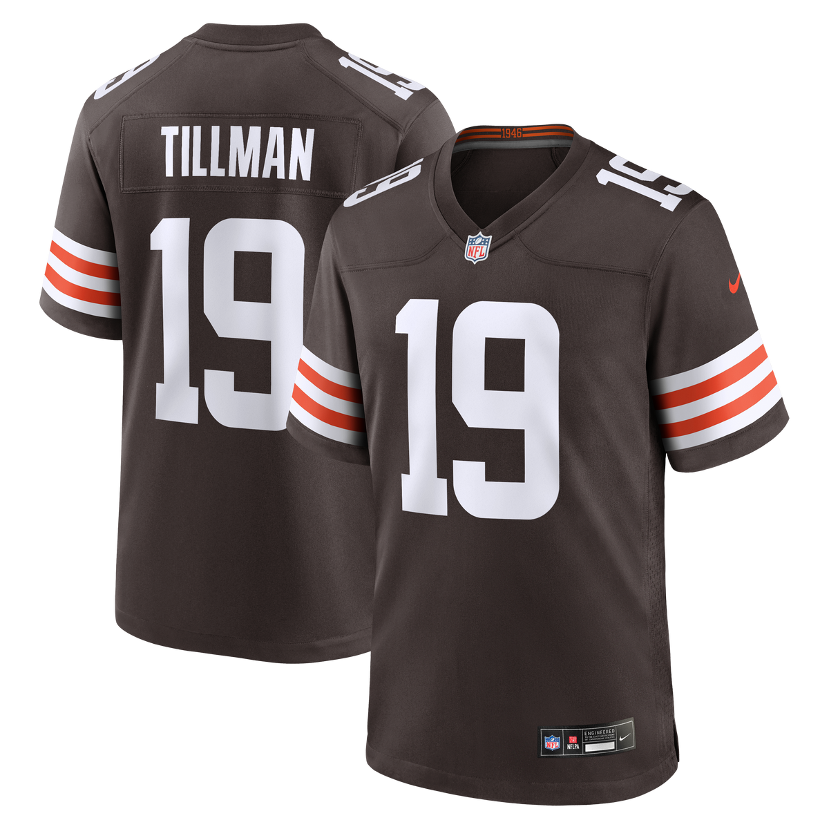 Cleveland Browns Cedric Tillman Nike Brown Game Jersey
