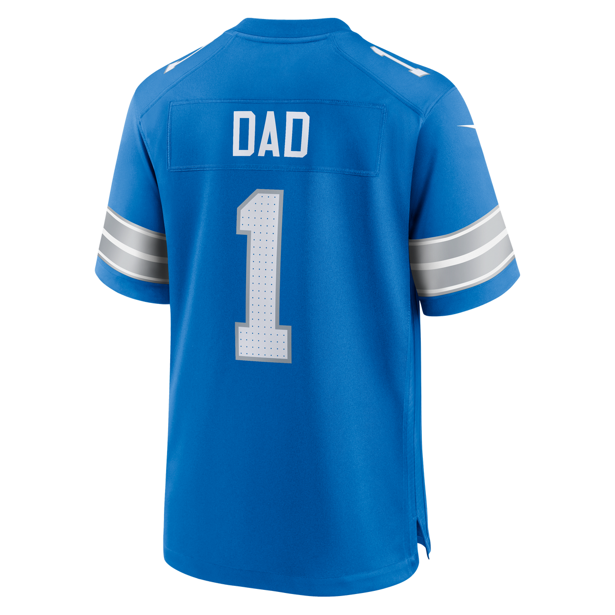 Detroit Lions Number 1 Dad Nike Blue Game Jersey