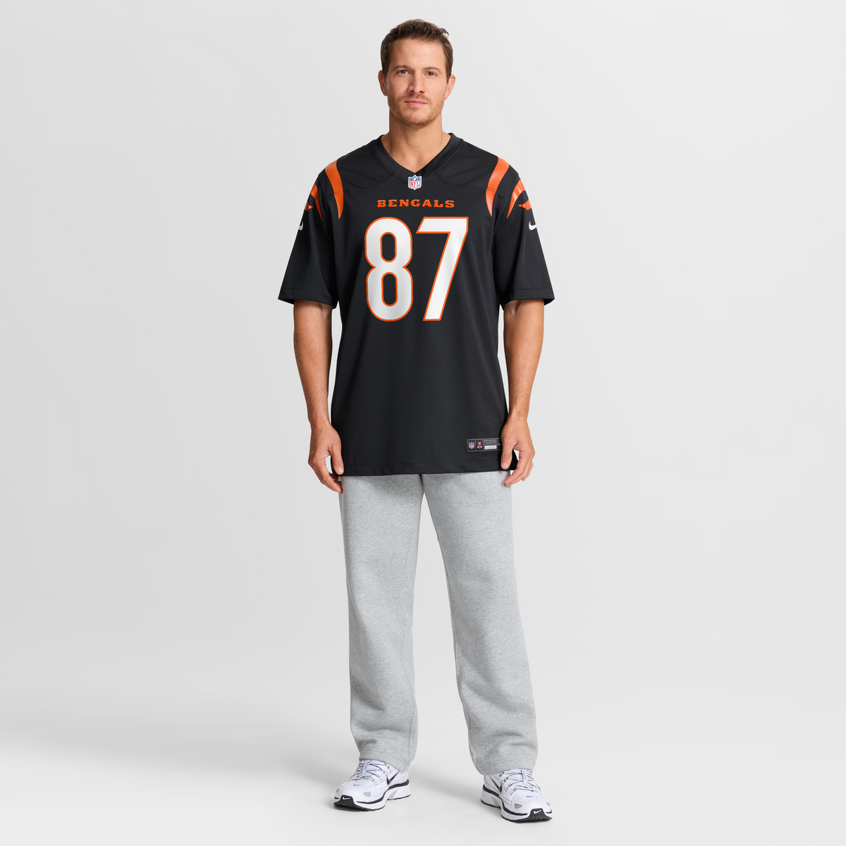 Cincinnati Bengals Tanner Hudson Nike Black Home Game Player Jersey