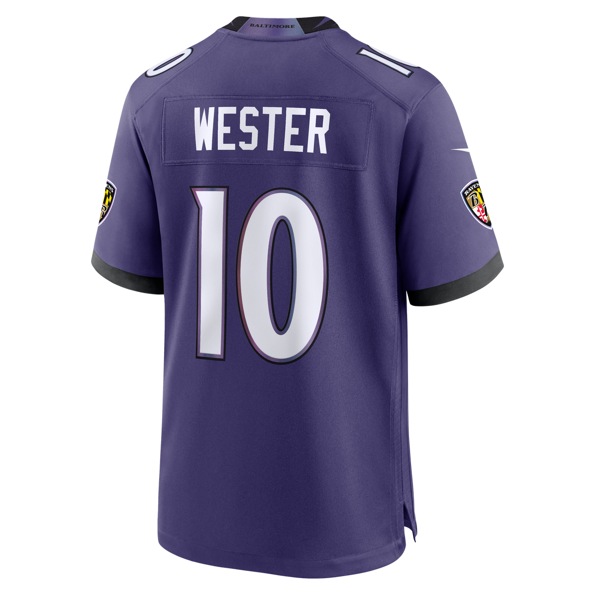 Baltimore Ravens LaJohntay Wester Nike Purple Team Game Jersey