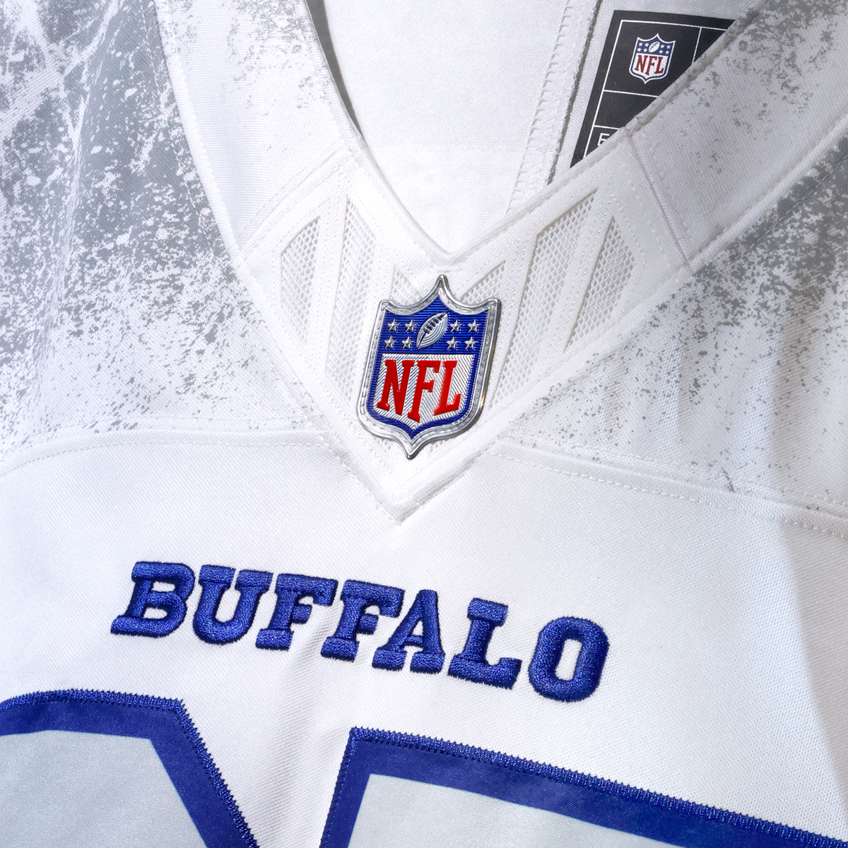 Buffalo Bills Josh Allen Nike White Rivalries Collection Stitched Limited Jersey