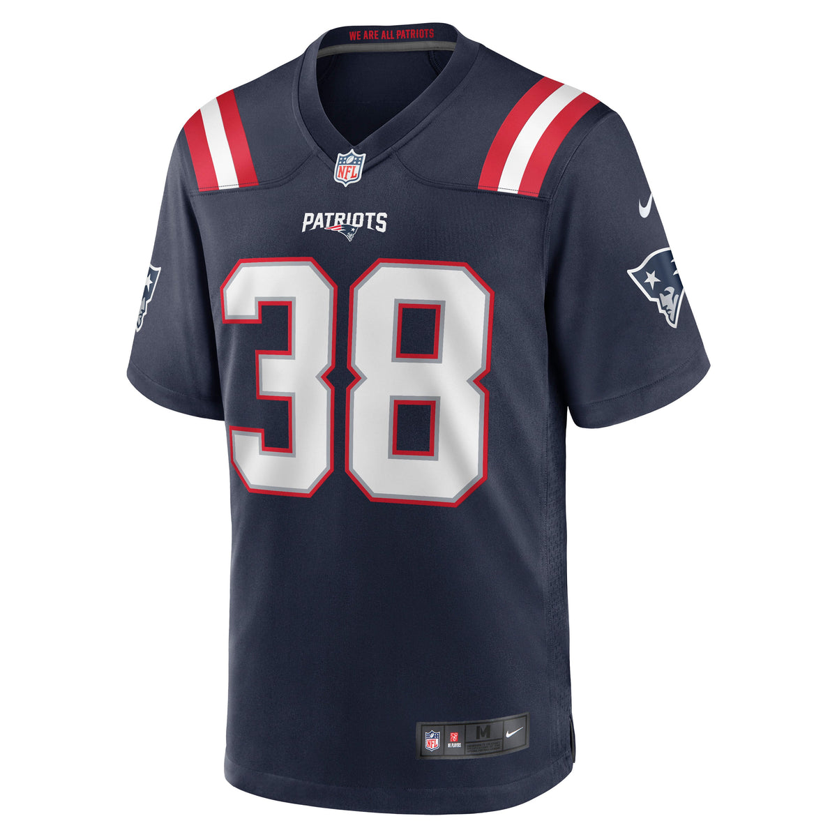New England Patriots Rhamondre Stevenson Nike Navy Game Jersey