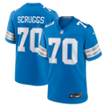 Detroit Lions Juice Scruggs Nike Blue Team Game Jersey