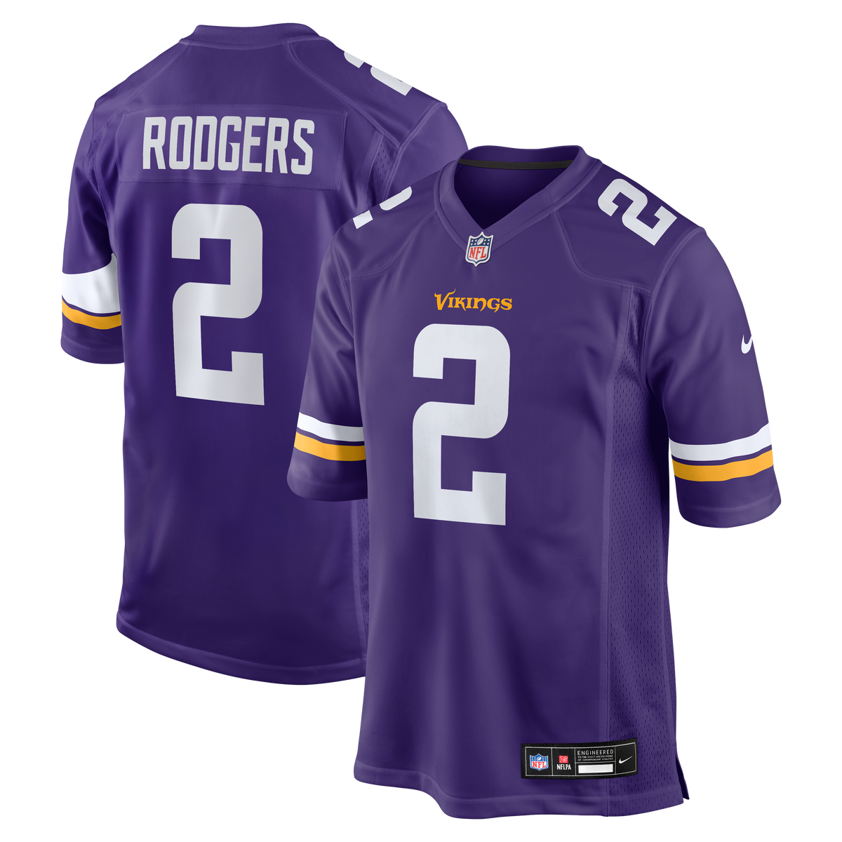 Minnesota Vikings Isaiah Rodgers Nike Purple Team Game Jersey