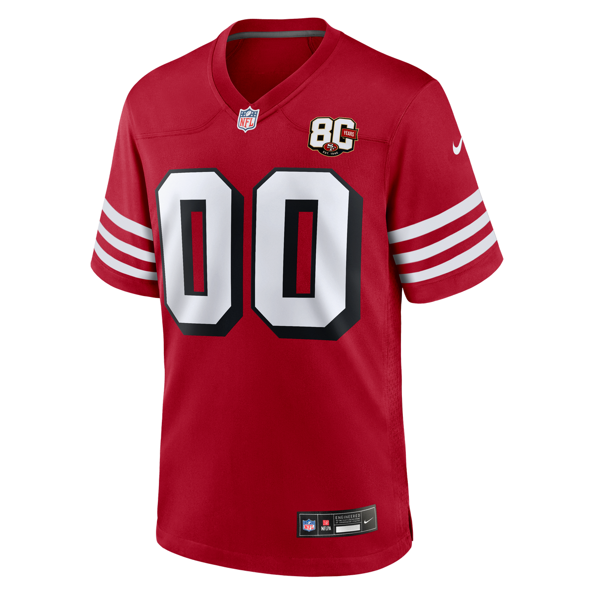 San Francisco 49ers Nike Scarlet Custom Jersey