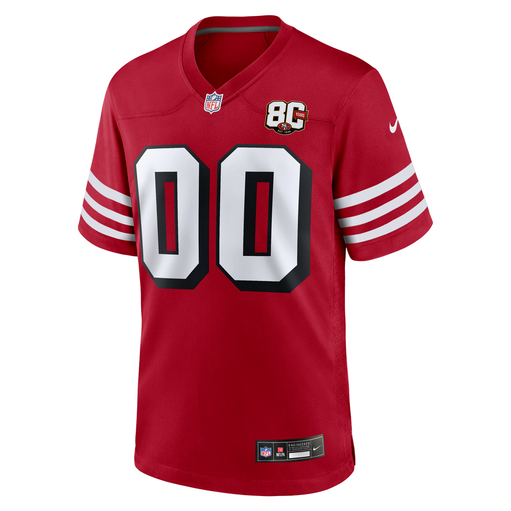 San Francisco 49ers Nike White Game Custom Player Jersey