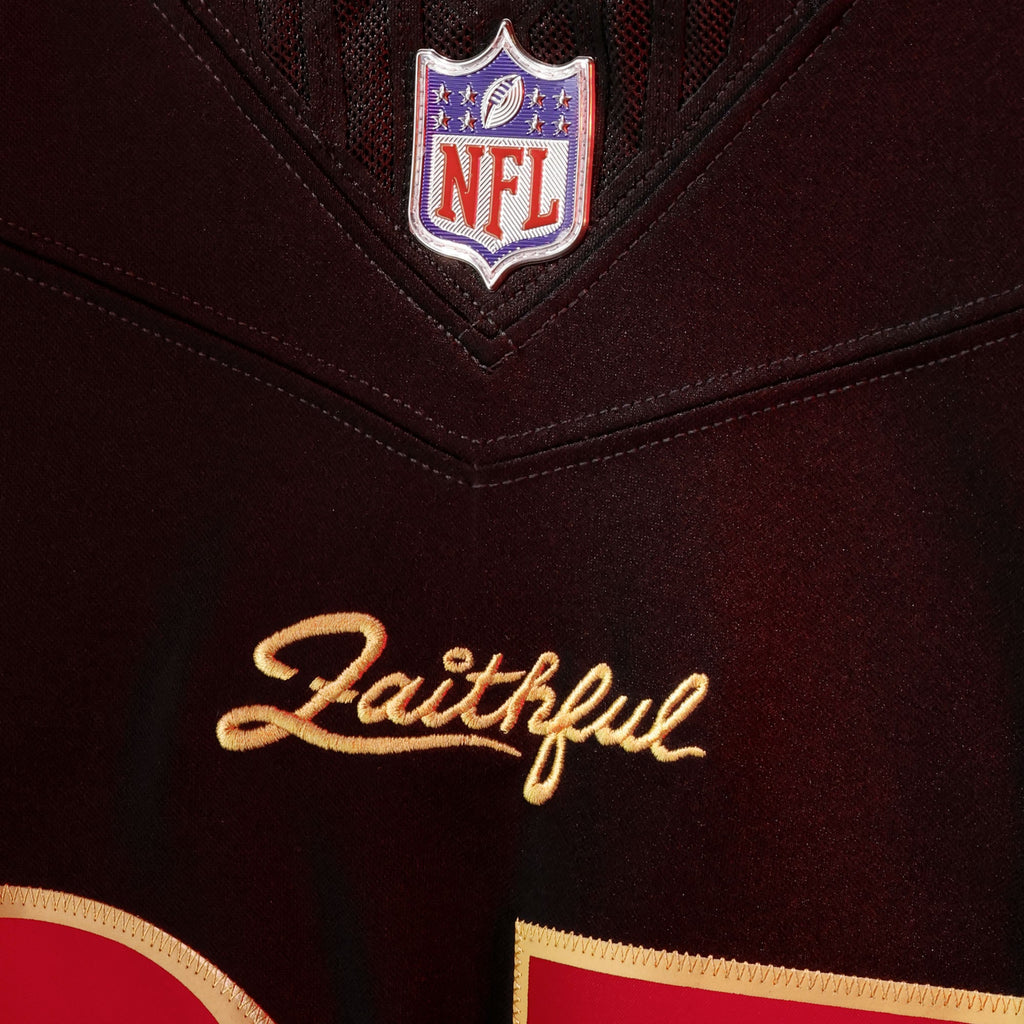 San Francisco 49ers Fred Warner Nike Black Rivalries Collection Stitched Limited Jersey