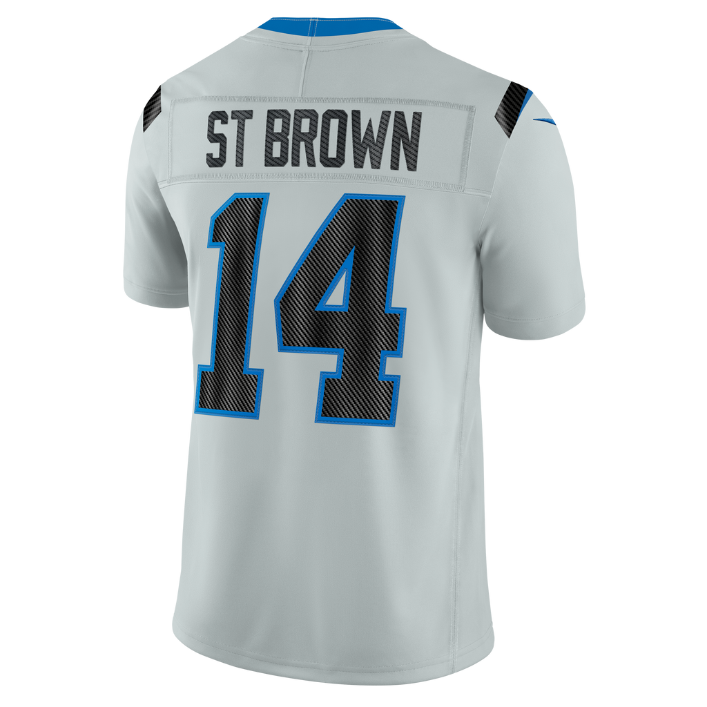 Detroit Lions Amon-Ra St. Brown Nike Silver 2026 Rivalries Collection Stitched Limited Jersey