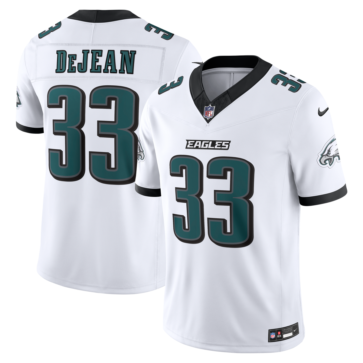Philadelphia Eagles Cooper DeJean Nike Black Alternate Vapor F.U.S.E. Stitched Limited Jersey