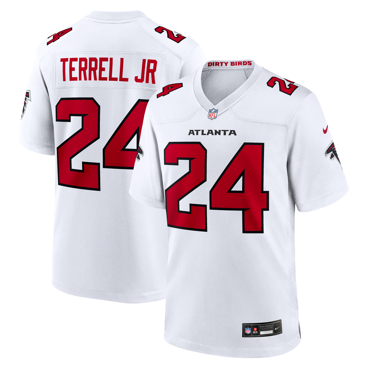 Atlanta Falcons A.J. Terrell Nike Red Game Jersey