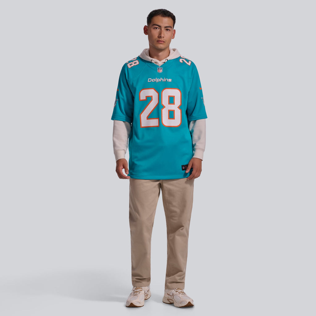 Miami Dolphins De’Von Achane Nike Aqua Player Game Jersey