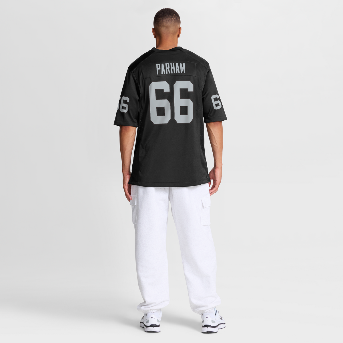 Las Vegas Raiders Dylan Parham Nike Black Game Player Jersey