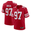 San Francisco 49ers Nick Bosa Nike Scarlet Team Game Jersey
