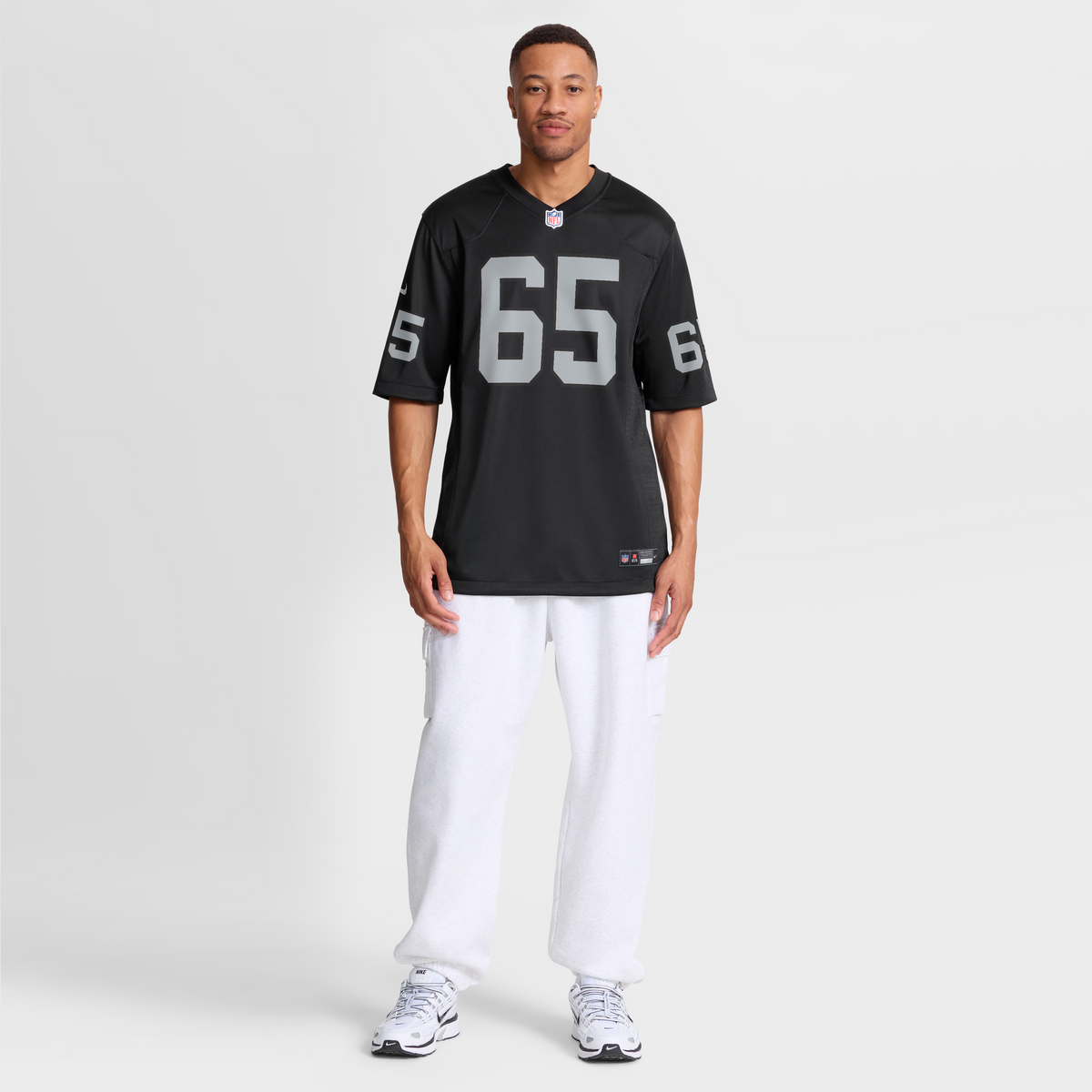 Las Vegas Raiders Alex Cappa Nike Black Team Game Jersey