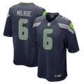 Seattle Seahawks Jalen Milroe Nike College Navy Team Game Jersey