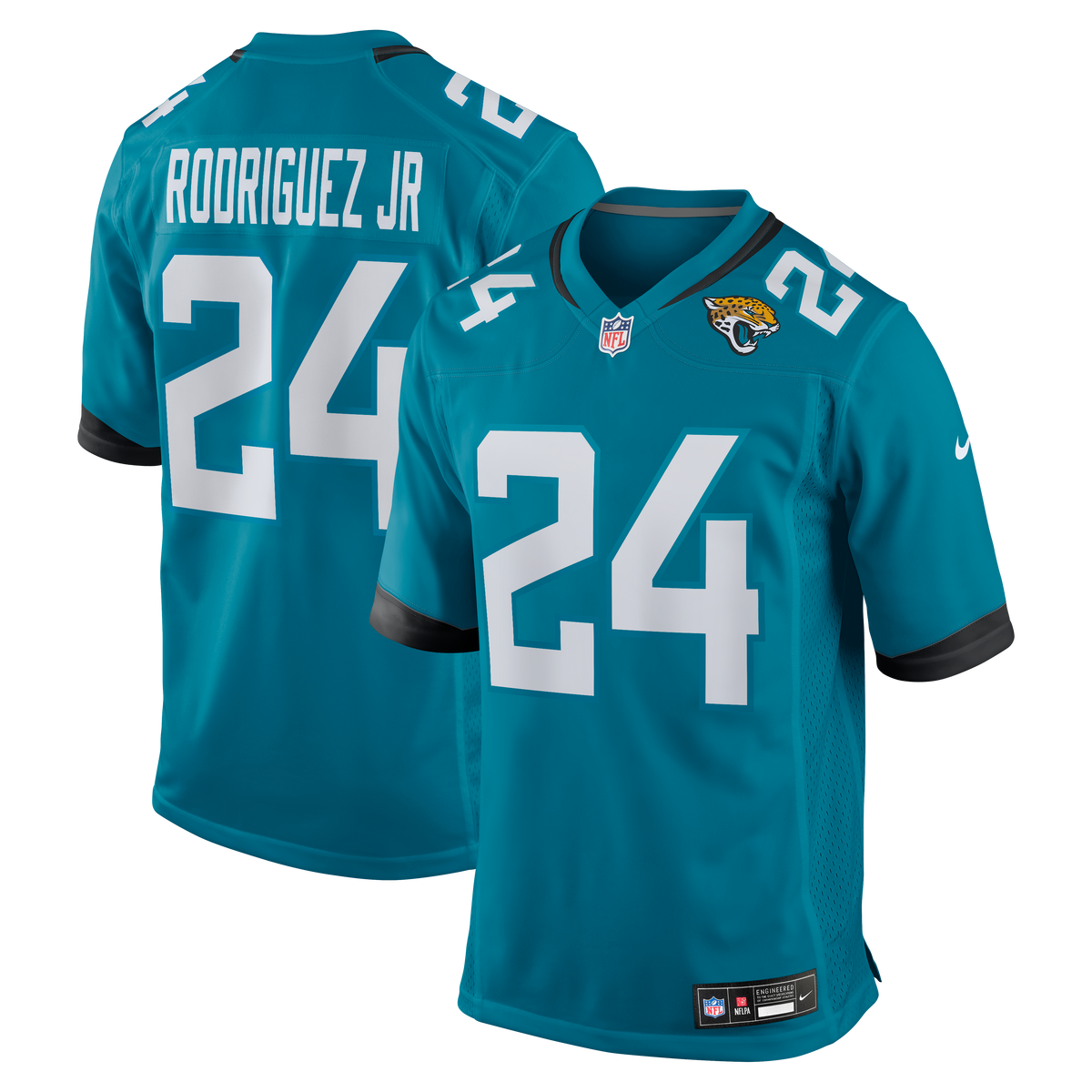 Jacksonville Jaguars Chris Rodriguez Jr. Nike Teal Team Game Jersey