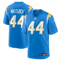 Los Angeles Chargers Scott Matlock Nike Powder Blue Team Game Jersey