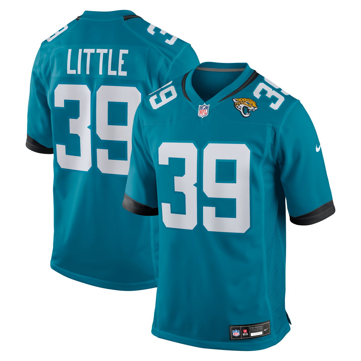 Jacksonville Jaguars Cam Little Nike Teal Team Game Jersey