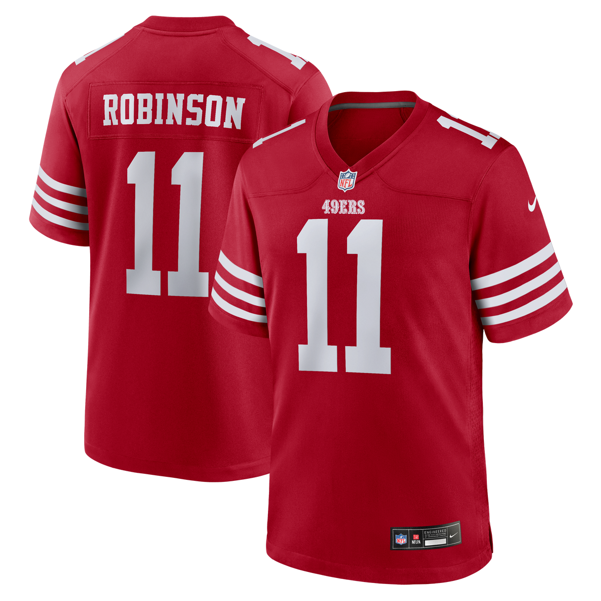 San Francisco 49ers Demarcus Robinson Nike Scarlet Team Game Jersey