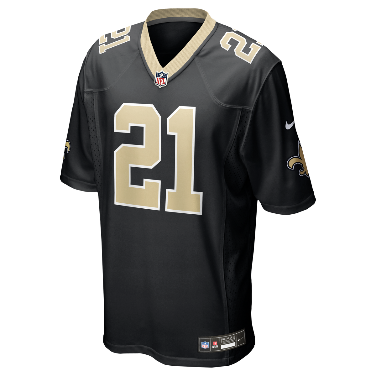 New Orleans Saints Justin Reid Nike Black Team Game Jersey