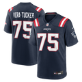 New England Patriots Alijah Vera-Tucker Nike Navy Team Game Jersey