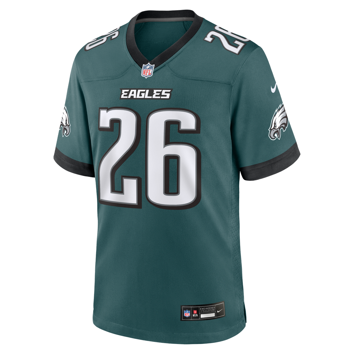 Philadelphia Eagles Saquon Barkley Nike White Game Jersey