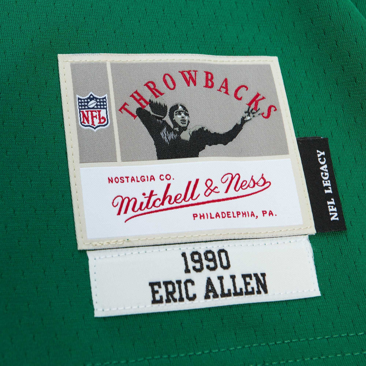 Philadelphia Eagles Eric Allen Mitchell & Ness Kelly Green Legacy Replica Jersey
