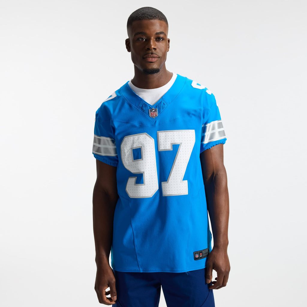 Detroit Lions Aidan Hutchinson Nike Blue Alternate Vapor F.U.S.E. Elite Jersey
