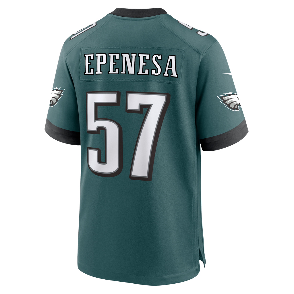 Philadelphia Eagles A.J. Epenesa Nike Midnight Green Team Game Jersey