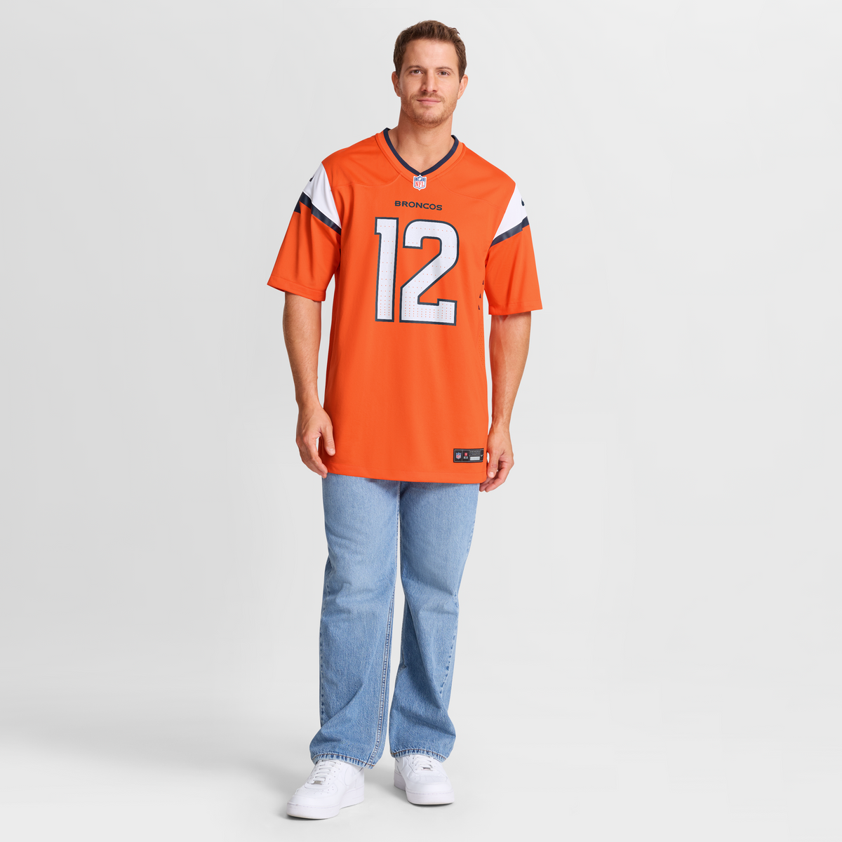 Denver Broncos RJ Harvey Nike Orange Team Game Jersey