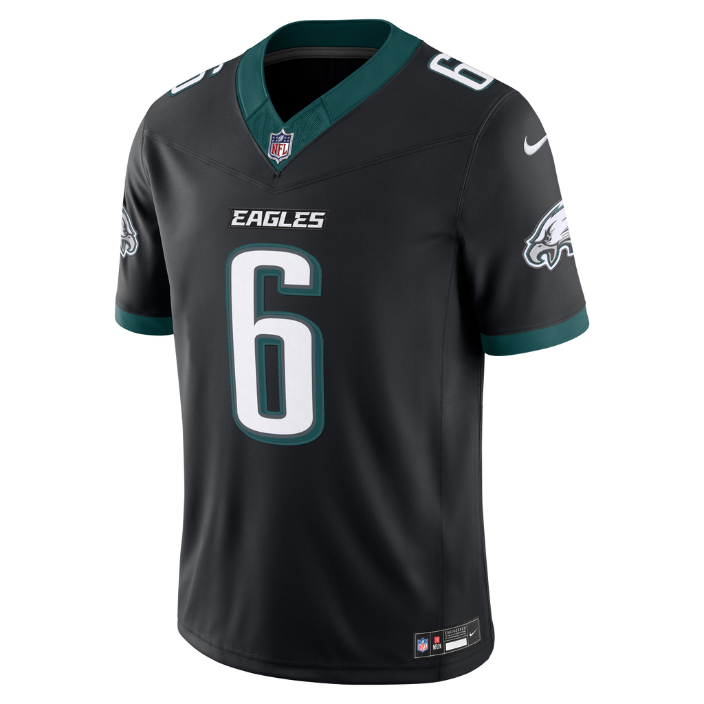 Philadelphia Eagles DeVonta Smith Nike Midnight Green Team Vapor F.U.S.E. Stitched Limited Jersey