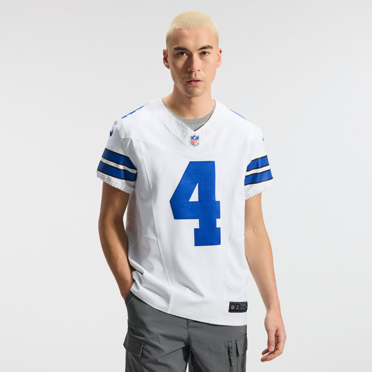 Dallas Cowboys Dak Prescott Nike White Vapor F.U.S.E. Elite Jersey