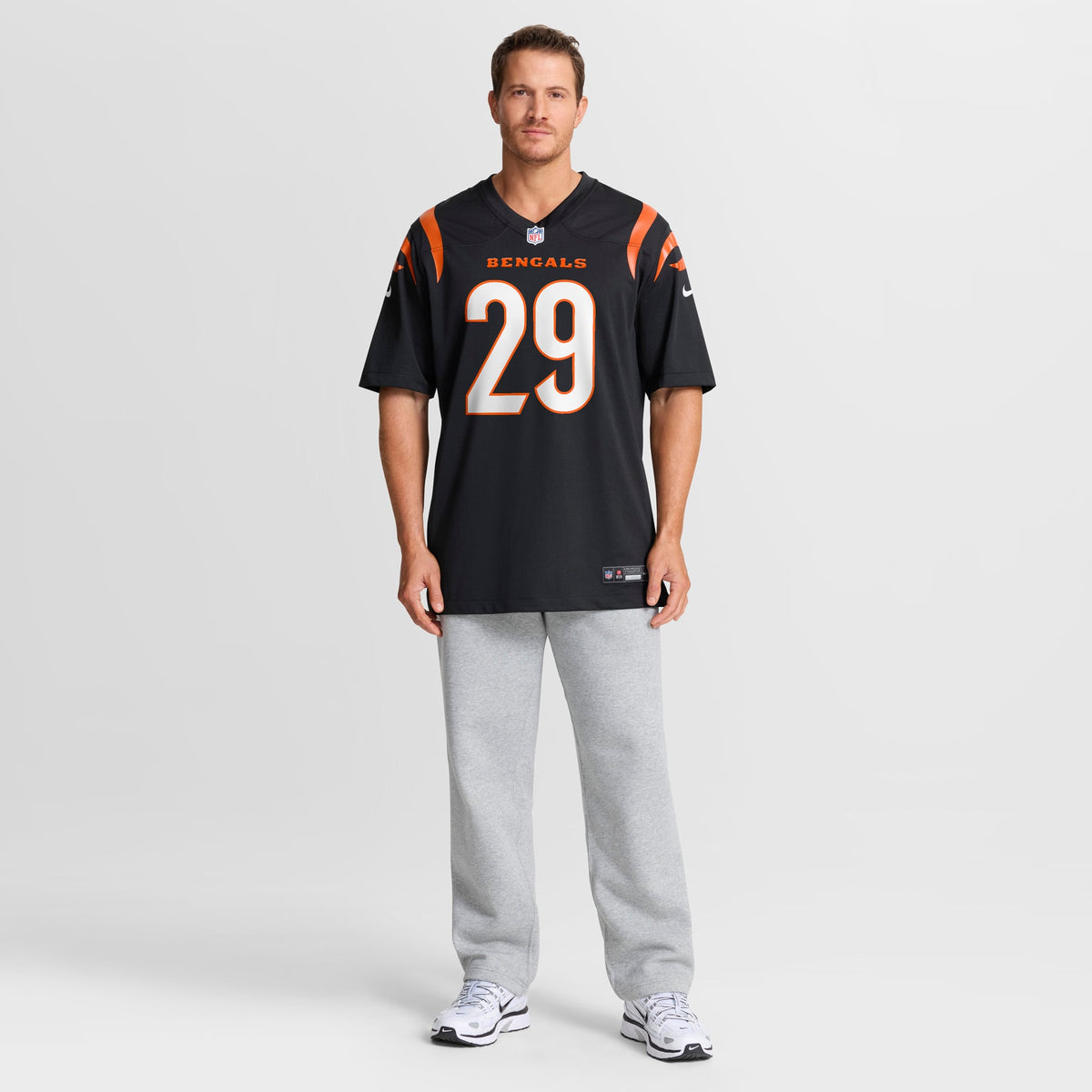 Cincinnati Bengals Kyle Dugger Nike Black Team Game Jersey