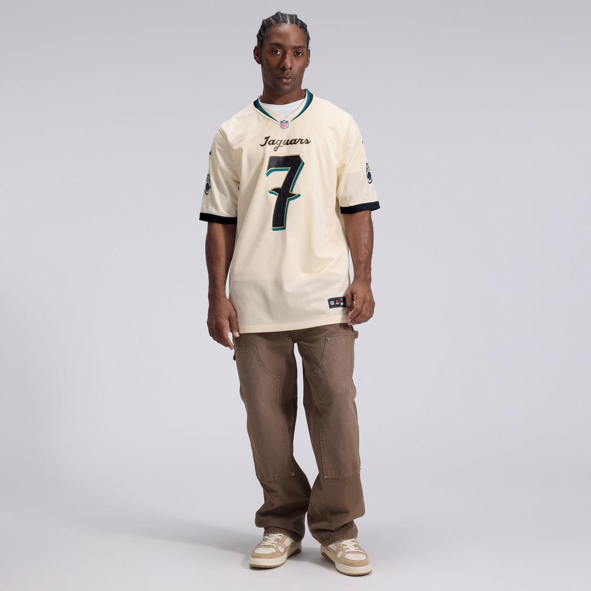 Jacksonville Jaguars Brian Thomas Jr. Nike Natural 2026 Rivalries Collection Game Jersey