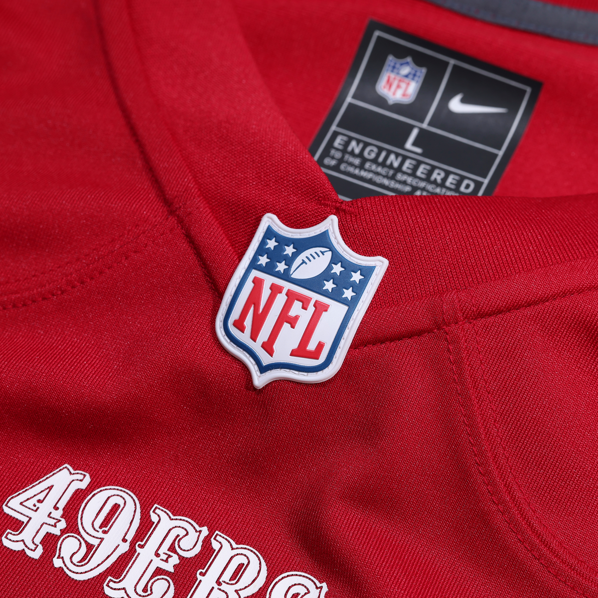 San Francisco 49ers Alfred Collins Nike Scarlet Team Game Jersey