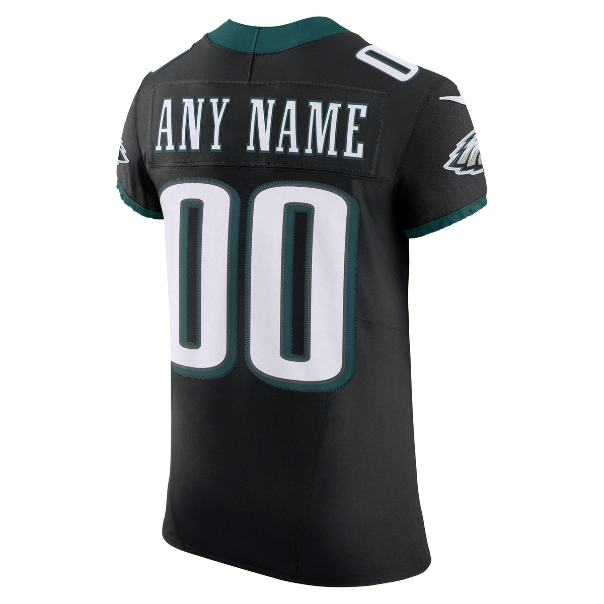 Philadelphia Eagles Nike Black Alternate Vapor F.U.S.E. Elite Custom Jersey
