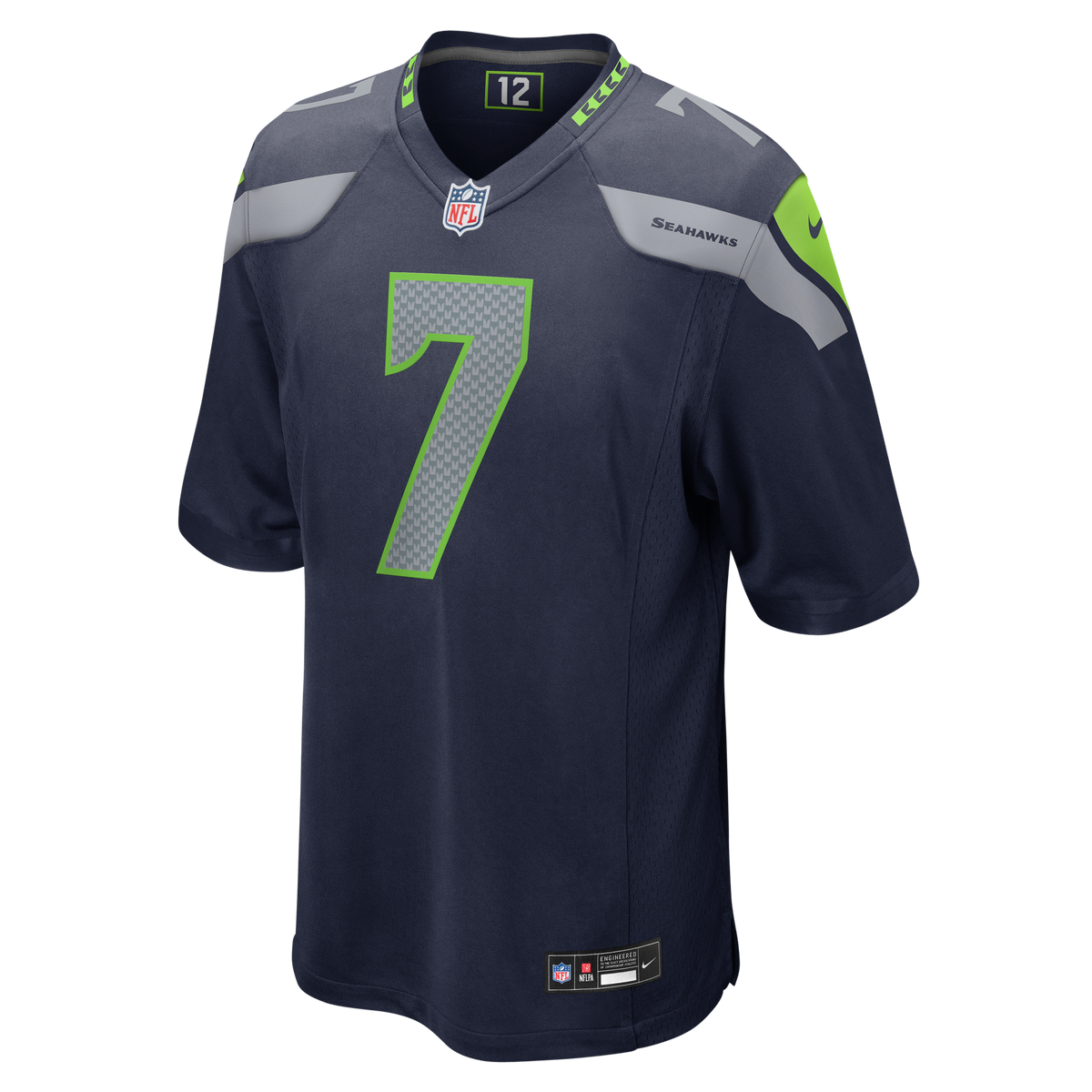 Seattle Seahawks Uchenna Nwosu Nike College Navy Team Game Jersey