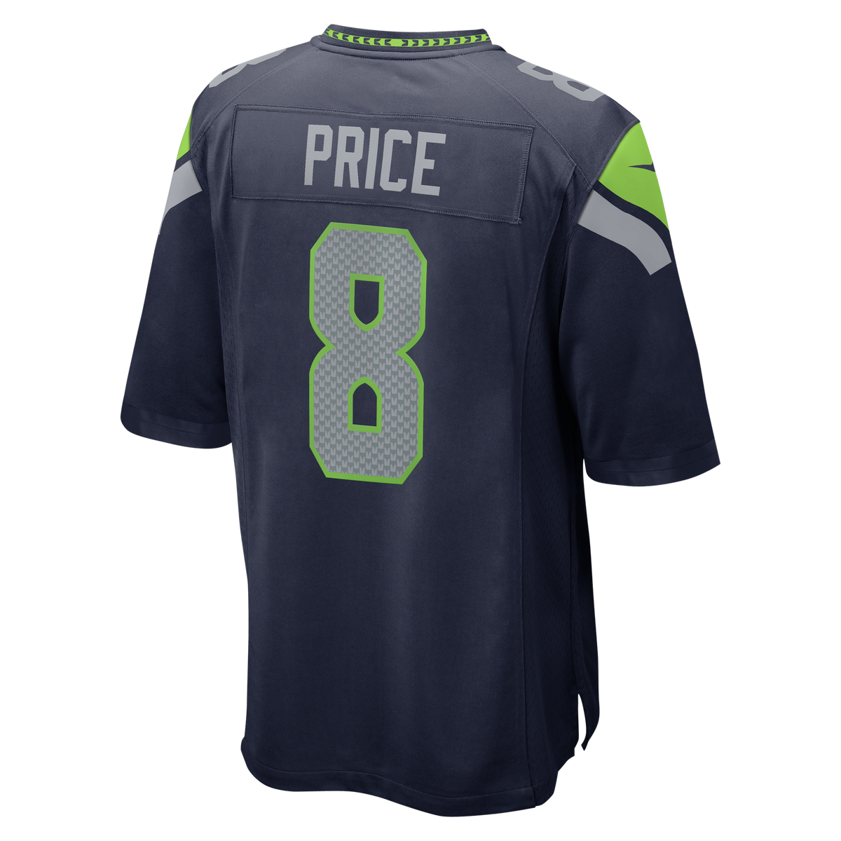 Seattle Seahawks Jadarian Price Nike College Navy Team Game Jersey