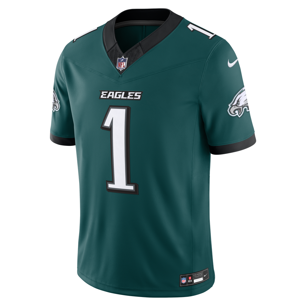 Philadelphia Eagles Jalen Hurts Nike Midnight Green Team Vapor F.U.S.E. Stitched Limited Jersey