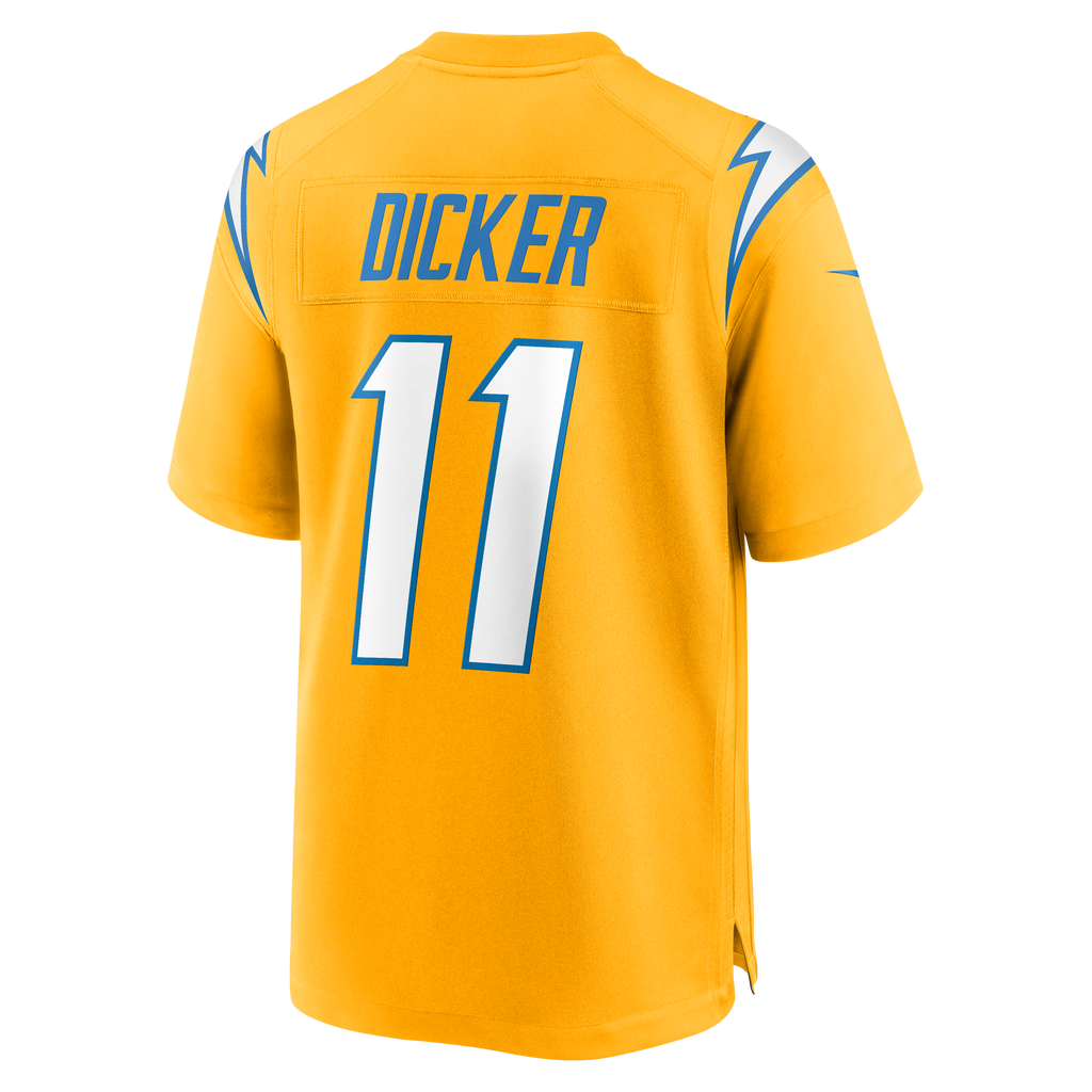 Los Angeles Chargers Cameron Dicker Nike Gold Alternate Game Jersey