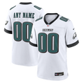 Philadelphia Eagles Nike White White Custom Game Jersey