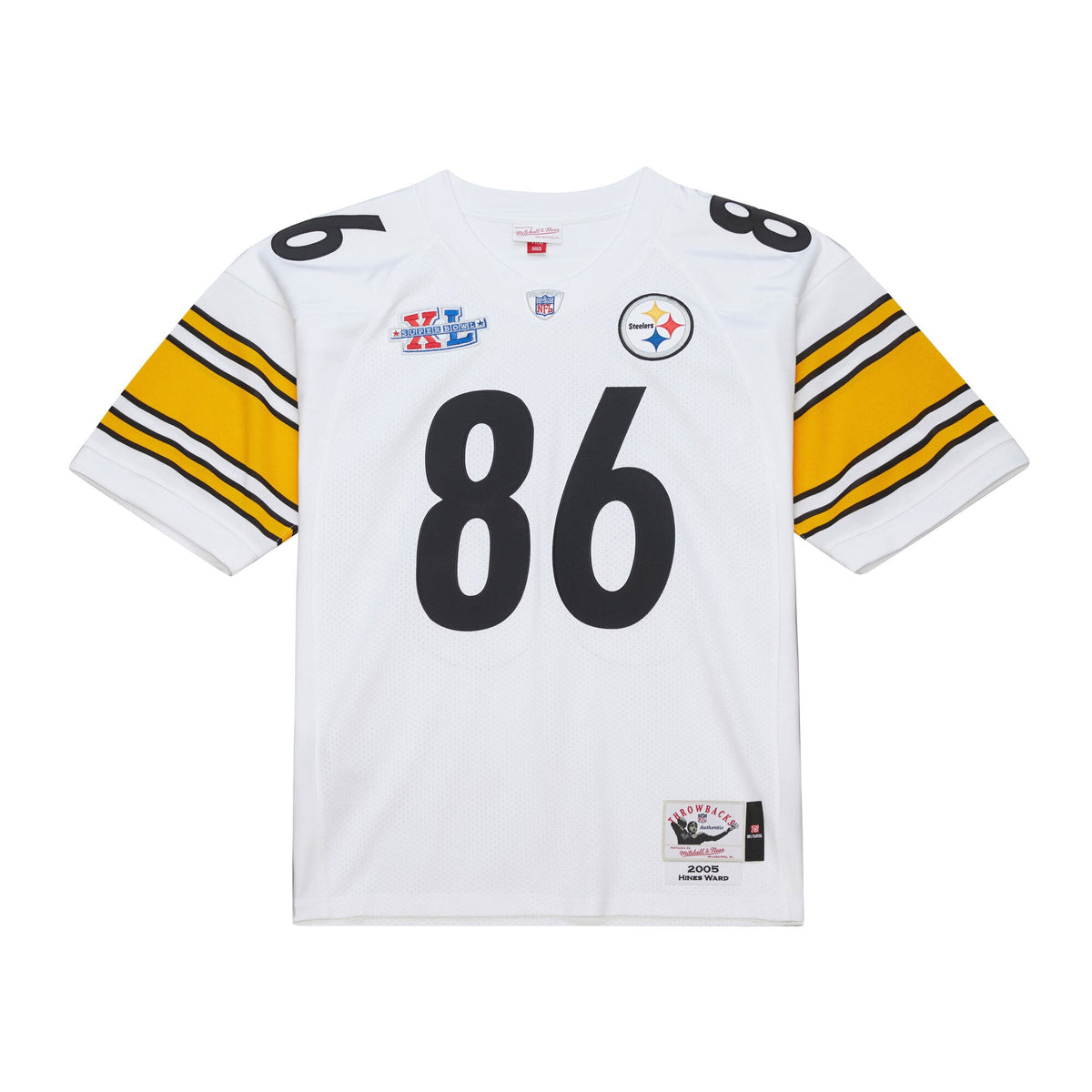 Pittsburgh Steelers Hines Ward Mitchell & Ness White 2005 Authentic Throwback Retired Player Jersey