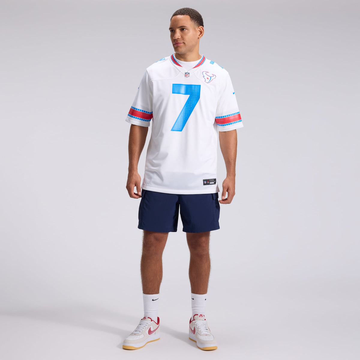 Houston Texans C.J. Stroud Nike White 2026 Rivalries Collection Game Jersey