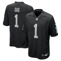 Las Vegas Raiders Number 1 Dad Nike Black Game Jersey
