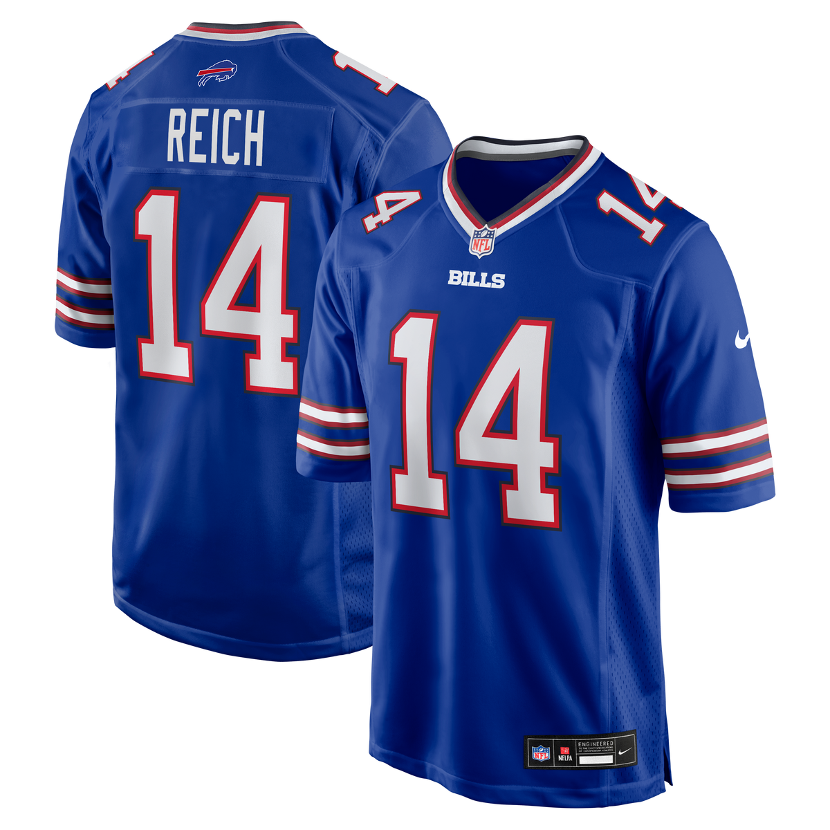 Buffalo Bills Frank Reich Nike Royal Game Retired Player Jersey