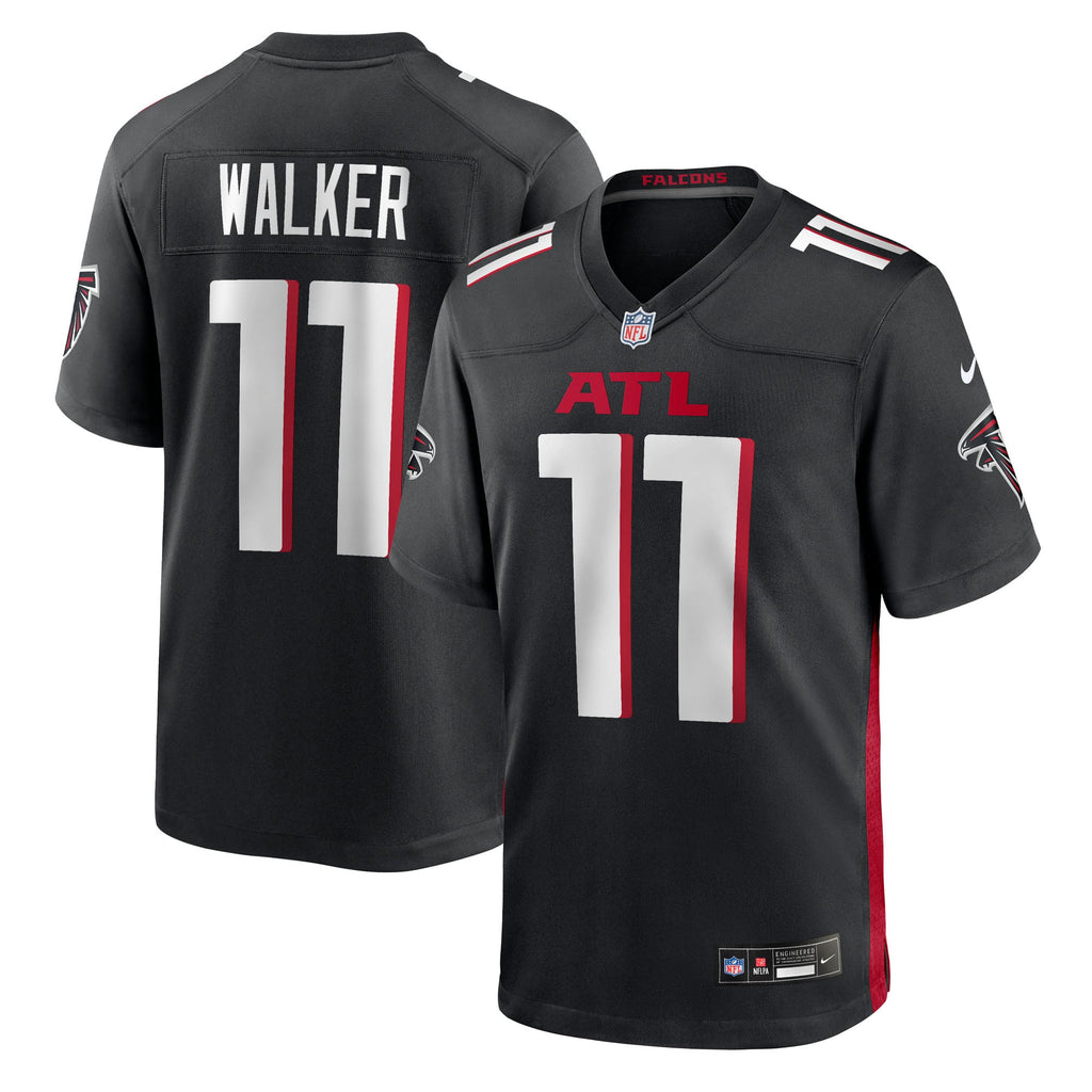 Atlanta Falcons Jalon Walker Nike Black Team Game Jersey
