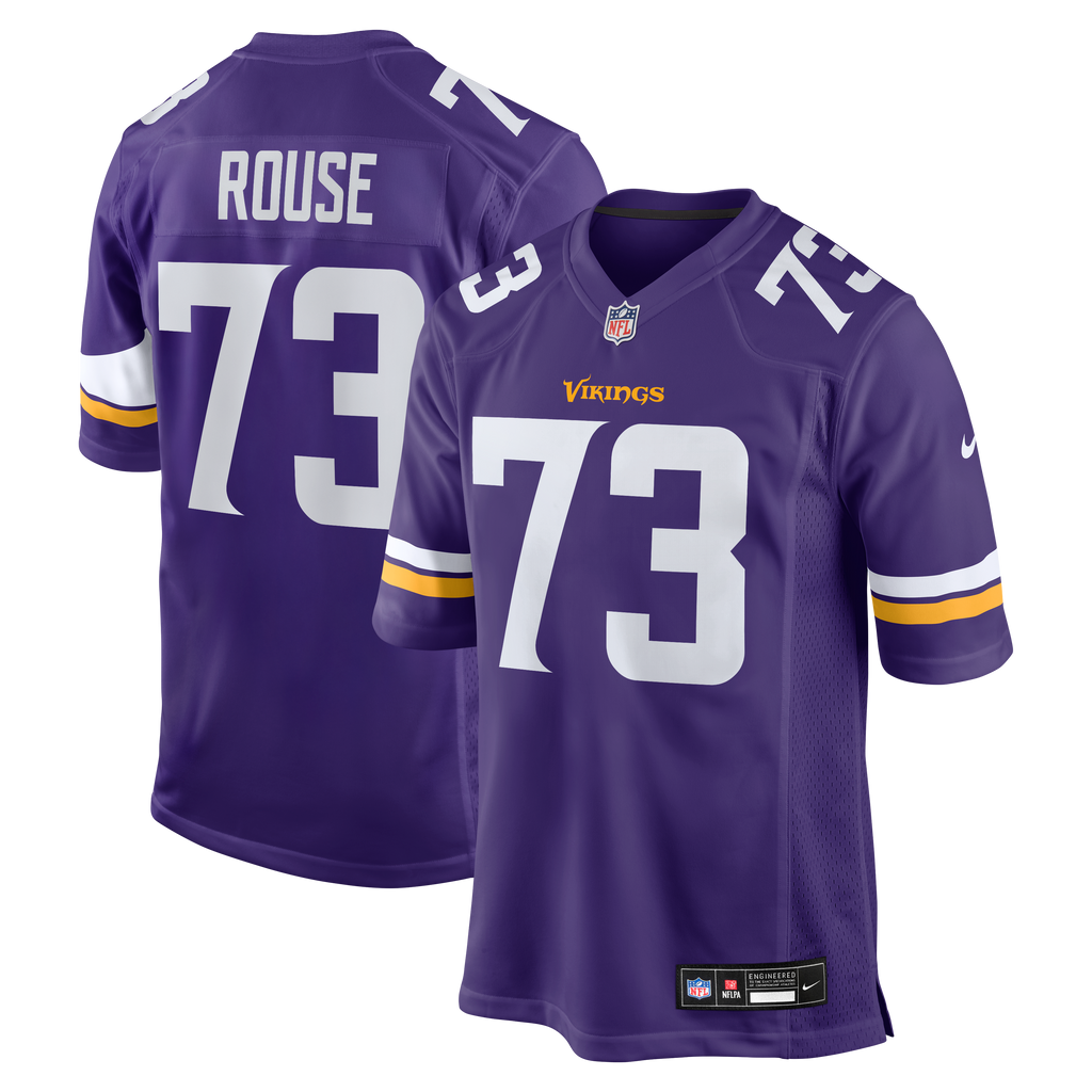 Minnesota Vikings Walter Rouse Nike Purple Team Game Jersey