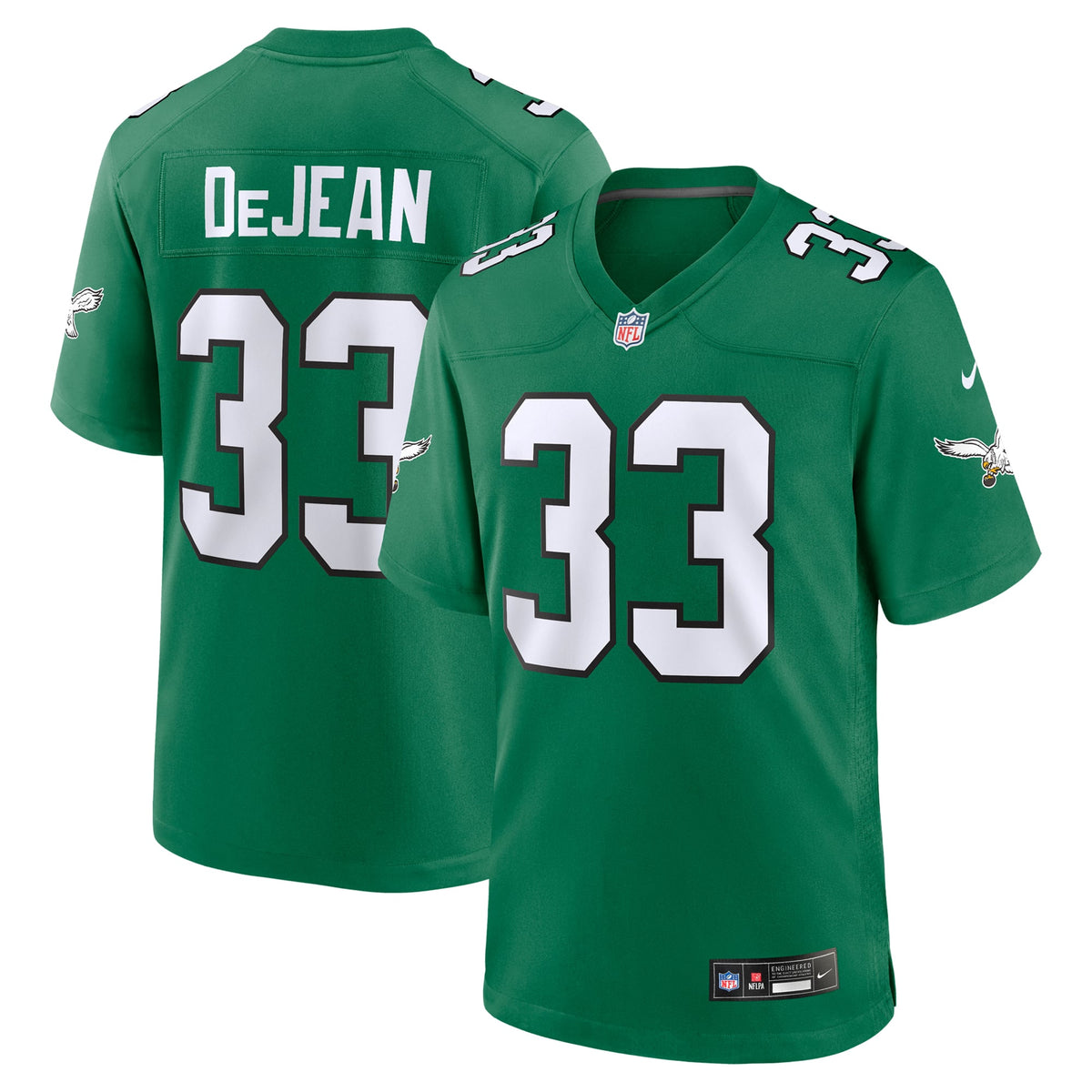 Philadelphia Eagles Cooper DeJean Nike Black Alternate Game Jersey